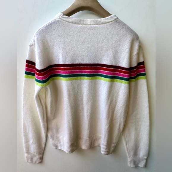 NWT Marine Layer 100% Cashmere Harper Sweater in Multi Stripe, XS - Picture 12 of 16